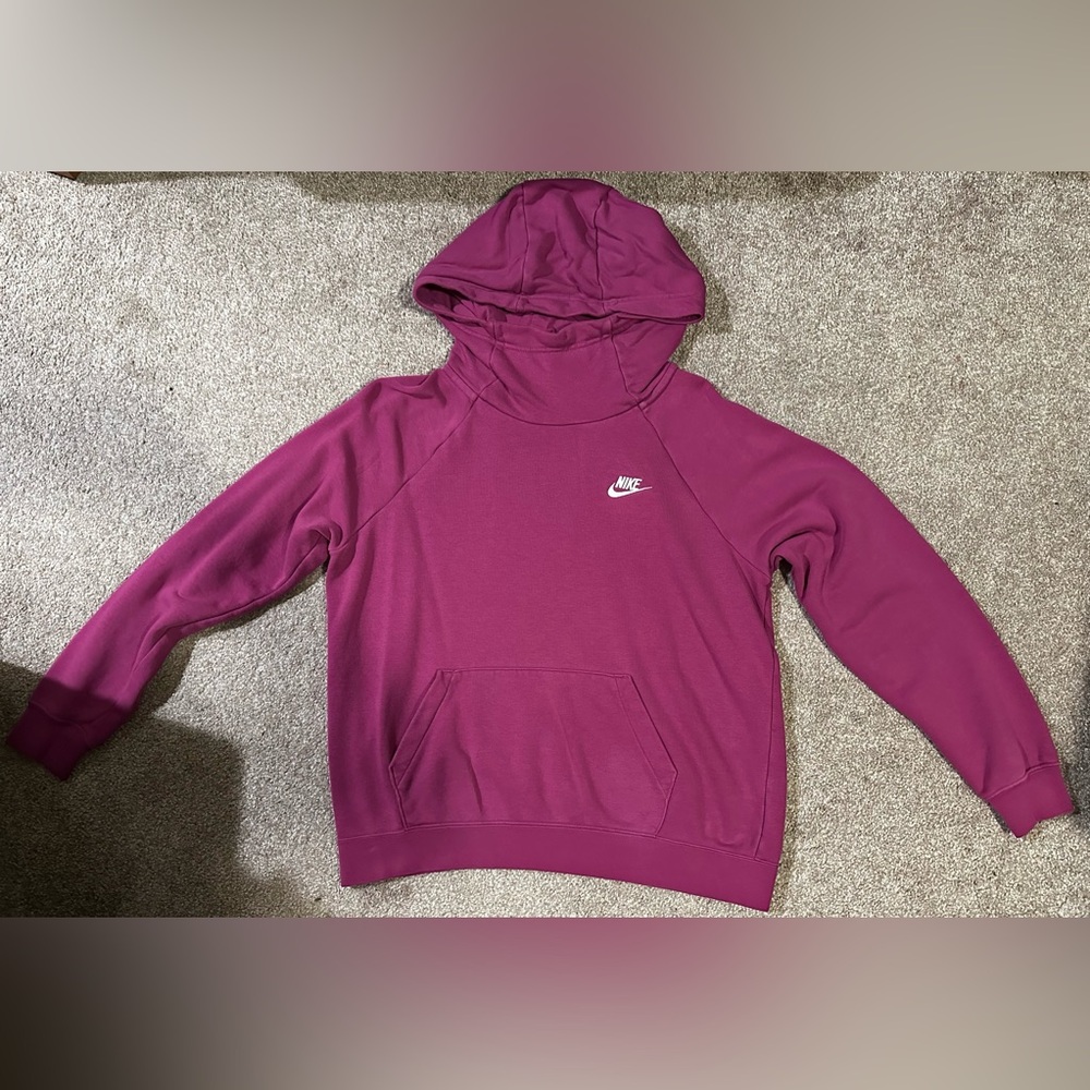 Nike, turtle neck, pink hoodie. Size: Medium